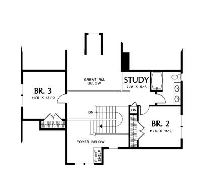 Floorplan 2 for House Plan #2559-00403