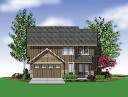 Craftsman House Plan #2559-00404 Elevation Photo