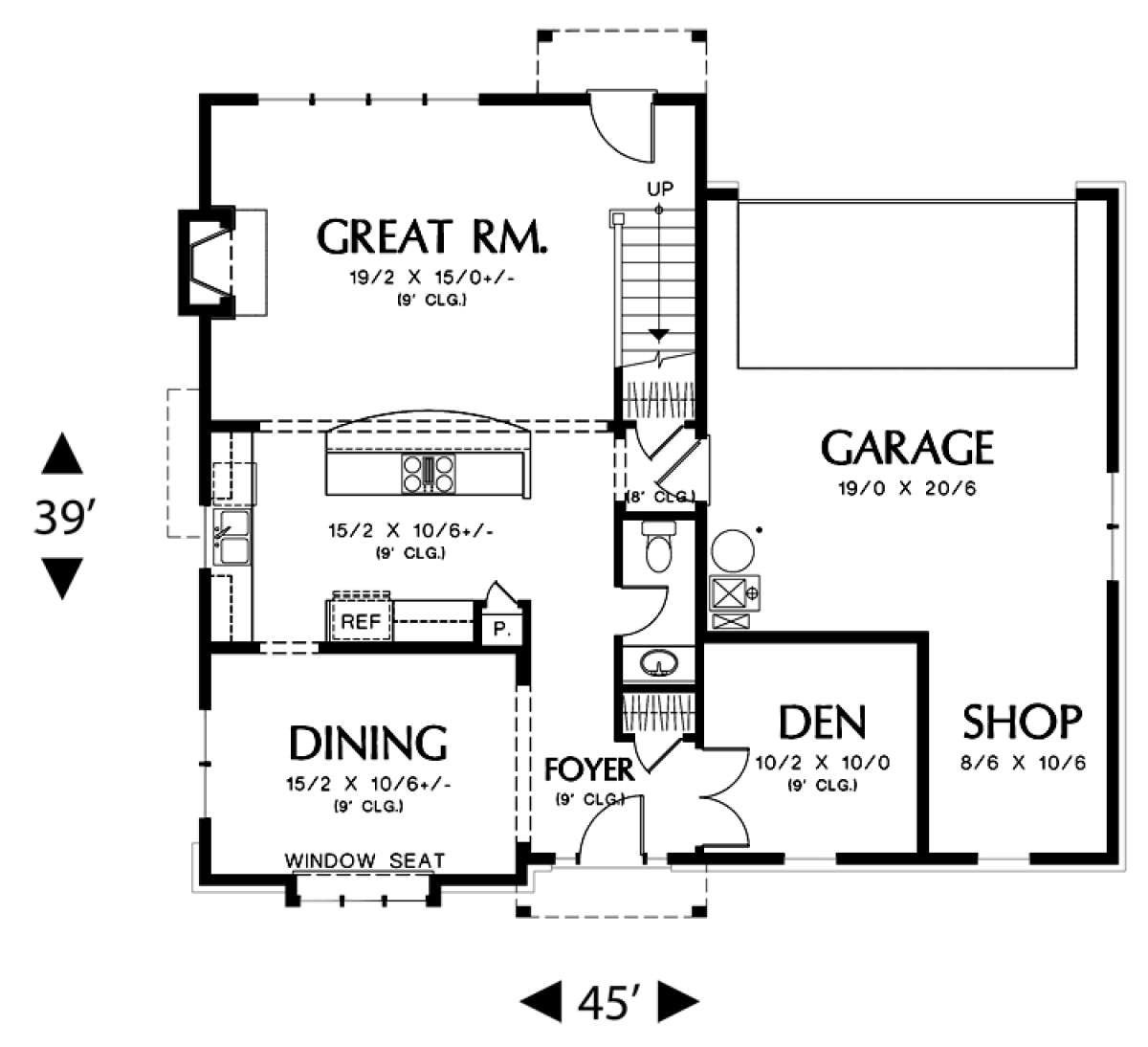Floorplan 1 for House Plan #2559-00409