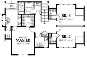 Floorplan 2 for House Plan #2559-00409