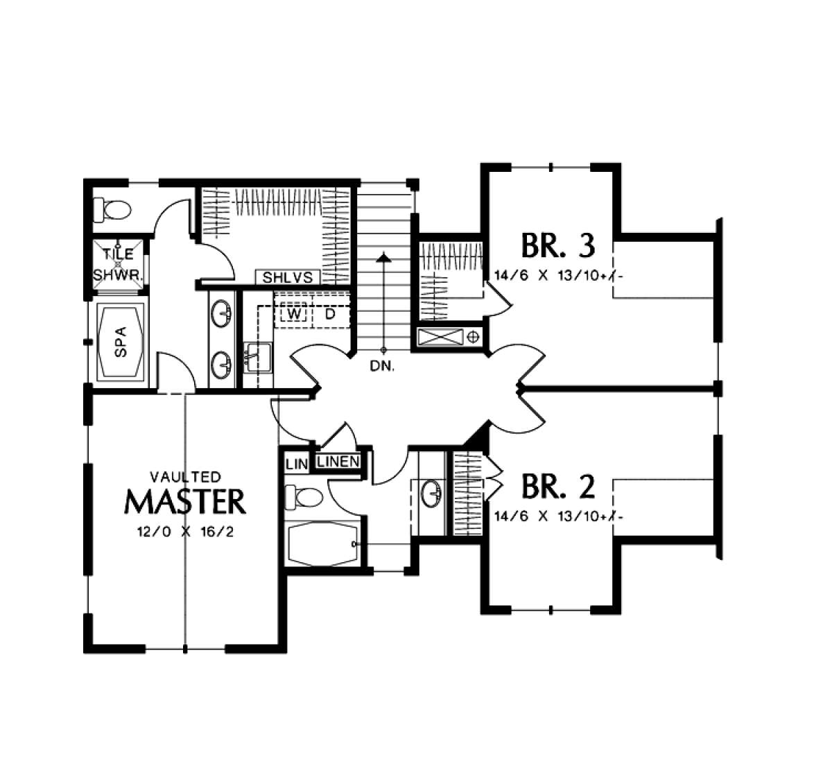Floorplan 2 for House Plan #2559-00410