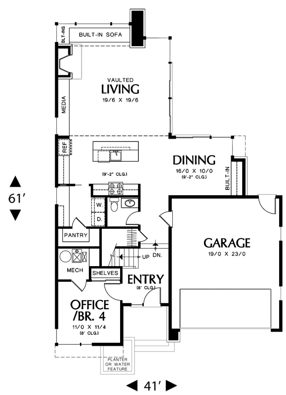 Floorplan 1 for House Plan #2559-00411