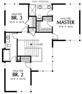 Floorplan 2 for House Plan #2559-00411