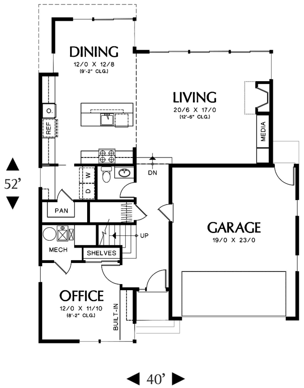 Floorplan 1 for House Plan #2559-00412