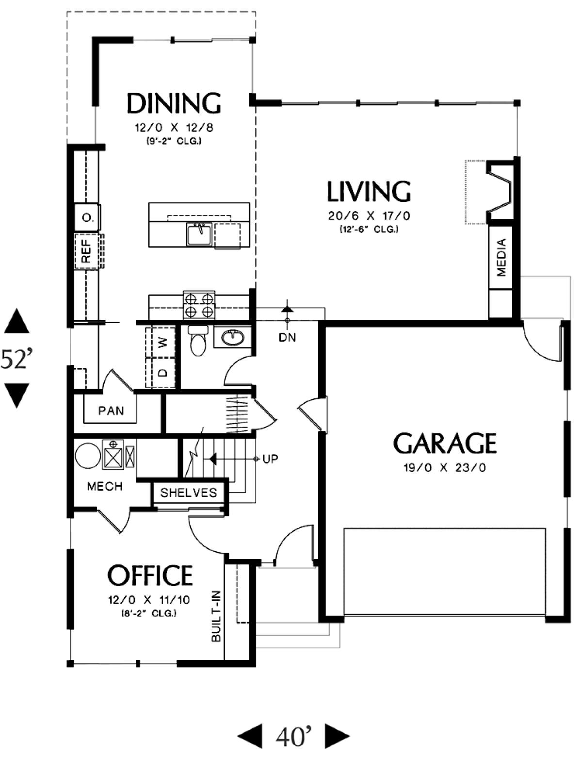 Floorplan 1 for House Plan #2559-00413