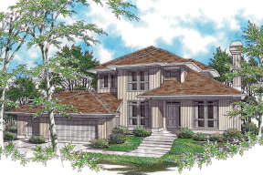 Contemporary House Plan #2559-00414 Elevation Photo