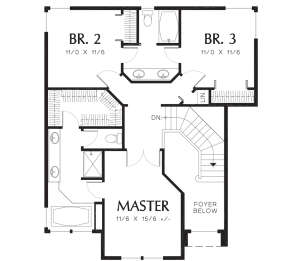 Second Floor for House Plan #2559-00414