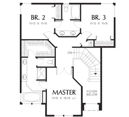 Second Floor for House Plan #2559-00414