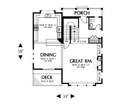Floorplan 2 for House Plan #2559-00416