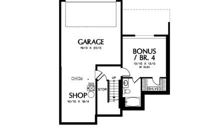 Floorplan 1 for House Plan #2559-00417