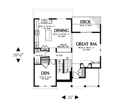 Floorplan 2 for House Plan #2559-00417