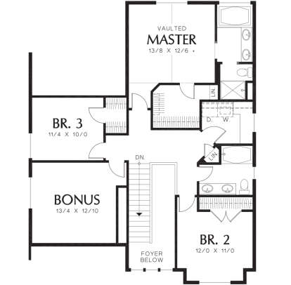 Second Floor for House Plan #2559-00418