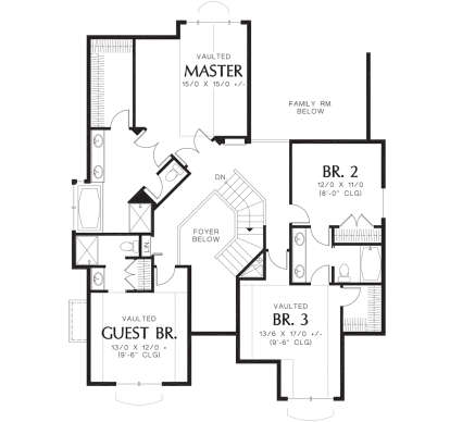 Second Floor for House Plan #2559-00419