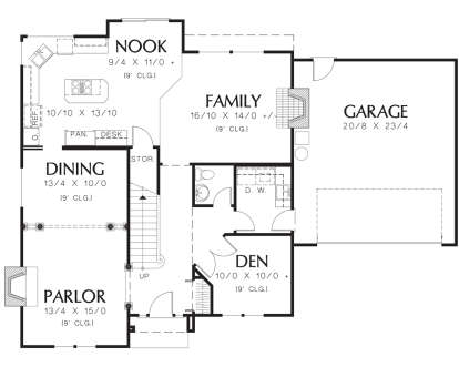 Main Floor  for House Plan #2559-00423