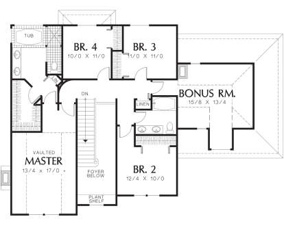 Second Floor for House Plan #2559-00423
