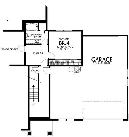 Floorplan 1 for House Plan #2559-00424