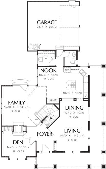 Main Floor  for House Plan #2559-00425
