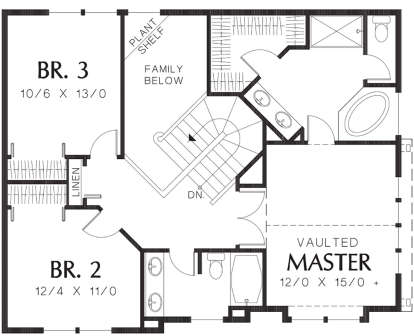 Second Floor for House Plan #2559-00425