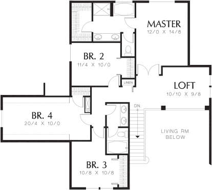 Second Floor for House Plan #2559-00429