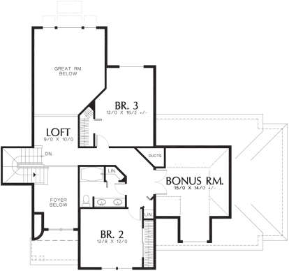 Second Floor for House Plan #2559-00431