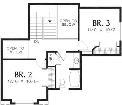 Second Floor for House Plan #2559-00432