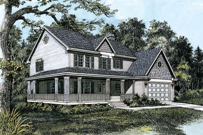 Country House Plan #2559-00439 Elevation Photo