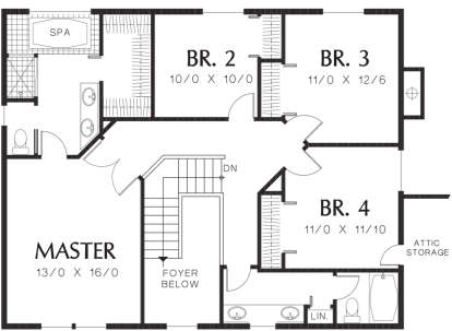 Second Floor for House Plan #2559-00439