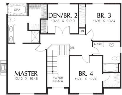 Second Floor for House Plan #2559-00440