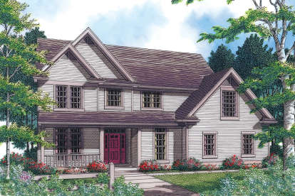 Farmhouse House Plan #2559-00442 Elevation Photo