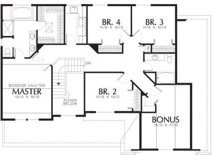 Second Floor for House Plan #2559-00442