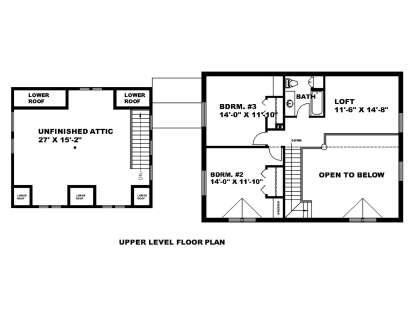 Second Floor for House Plan #039-00008