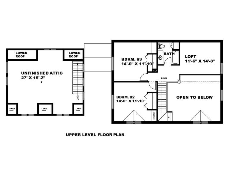 House Plan House Plan #1222 Drawing 2