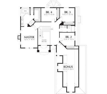 Second Floor for House Plan #2559-00443