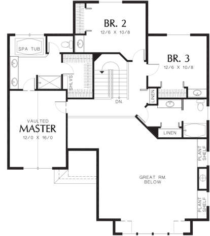Second Floor for House Plan #2559-00447