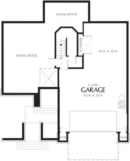 Drive Under Garage for House Plan #2559-00447