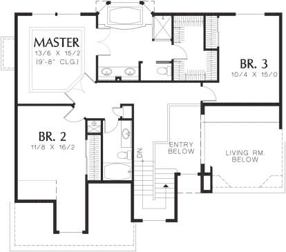 Second Floor for House Plan #2559-00449