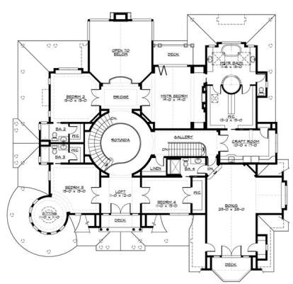 Floorplan 2 for House Plan #341-00300