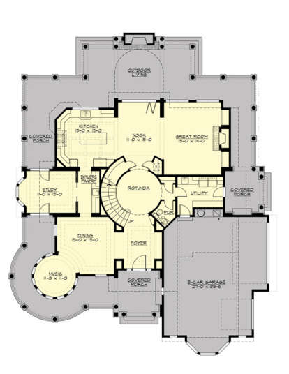 Floorplan 1 for House Plan #341-00301