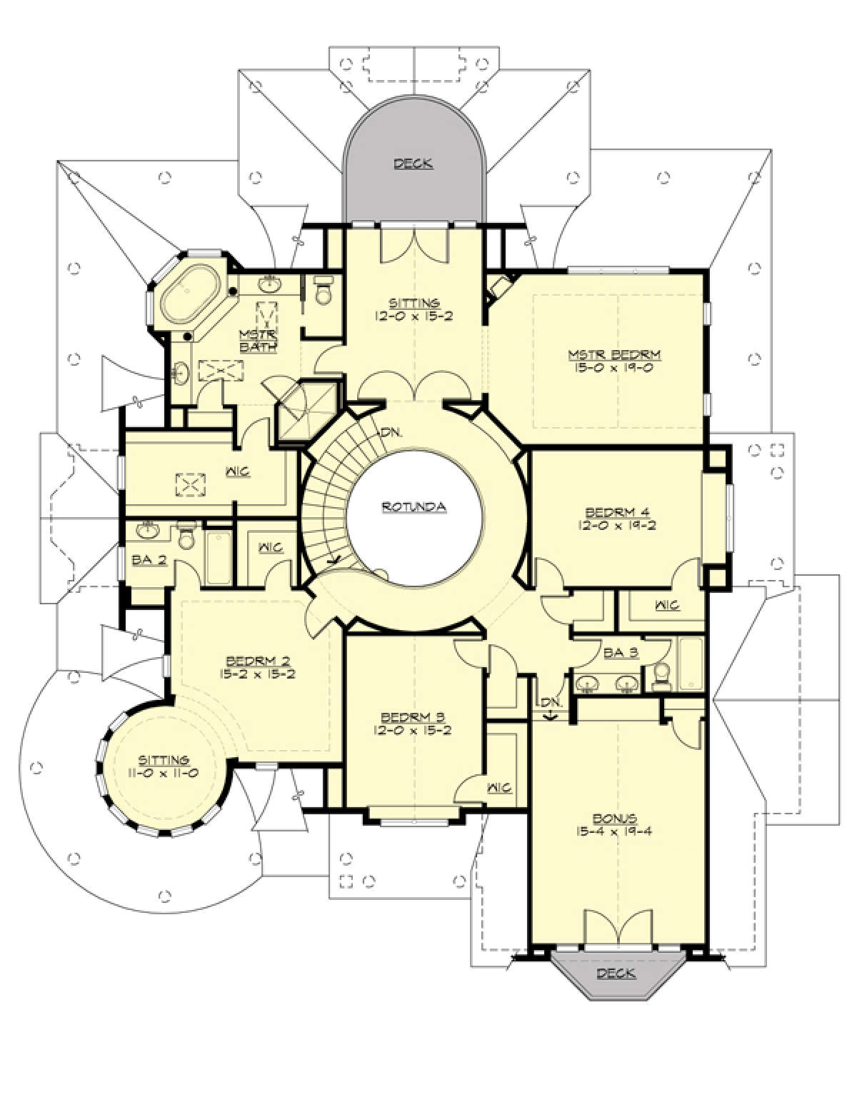 Floorplan 2 for House Plan #341-00301