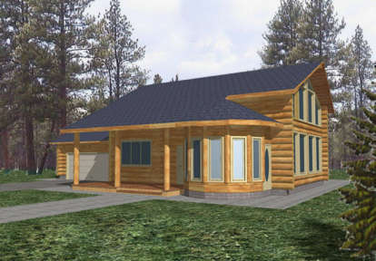 Mountain House Plan #039-00009 Elevation Photo