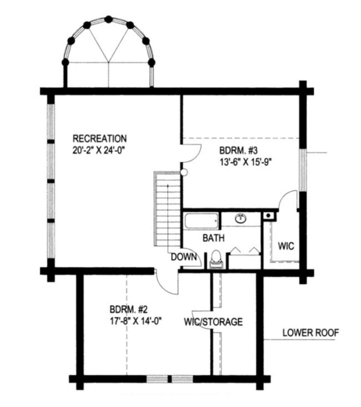 Second Floor for House Plan #039-00009
