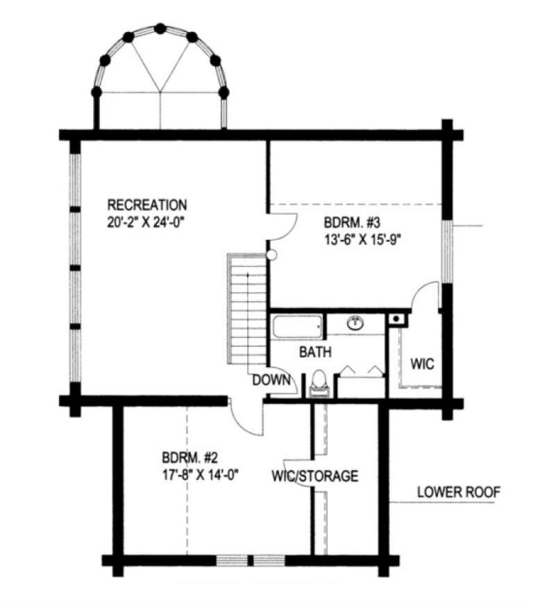 House Plan House Plan #1223 Drawing 2