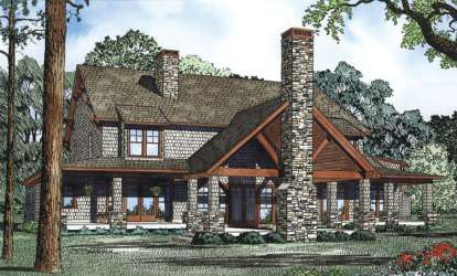 Country House Plan #110-00840 Elevation Photo