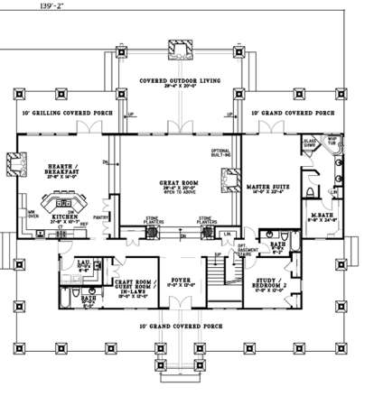 Floorplan 1 for House Plan #110-00840