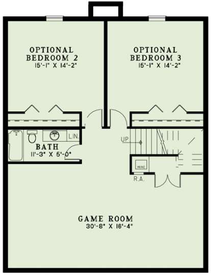 Floorplan 1 for House Plan #110-00841