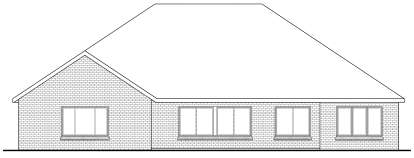 Rear Elevation for House Plan #035-00461