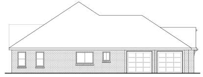 Left Elevation for House Plan #035-00461