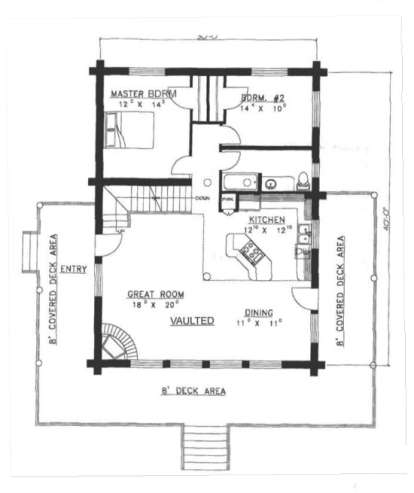 Main Floor for House Plan #039-00010