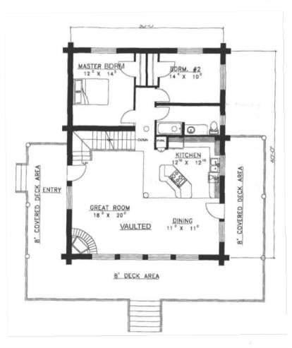 Main Floor for House Plan #039-00010