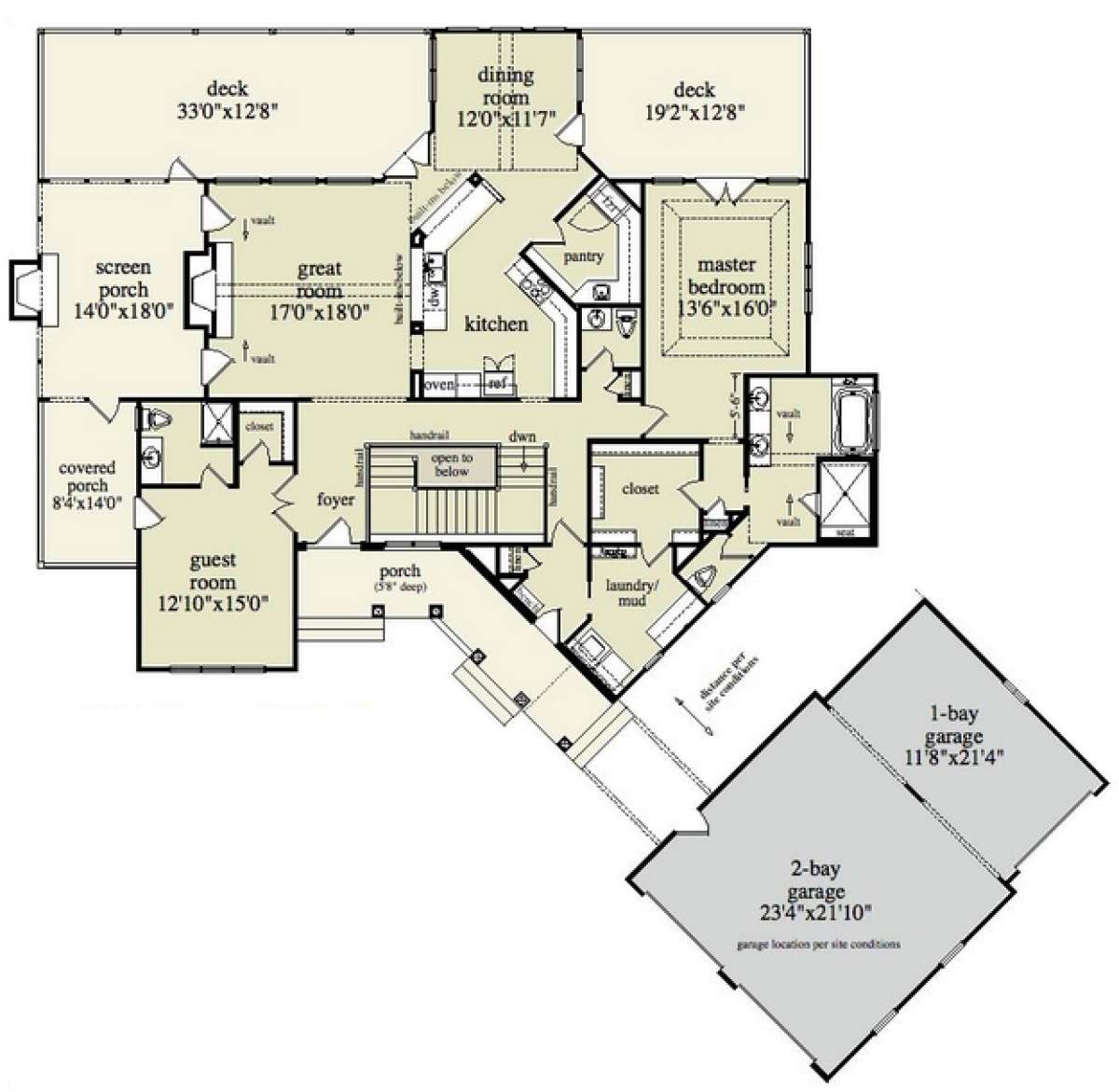 Floorplan 2 for House Plan #957-00017